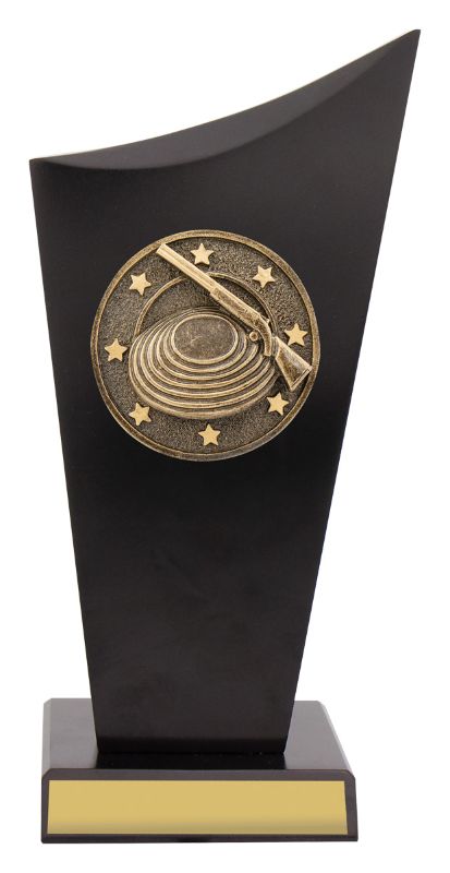 SK585A Clay Pigeon Black Timber Spartan Crest 22cm