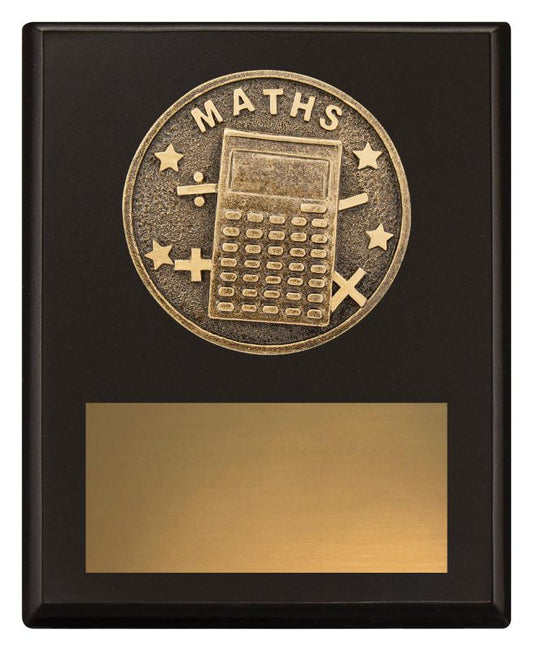 SP608A Challenge Plaque Maths 15cm