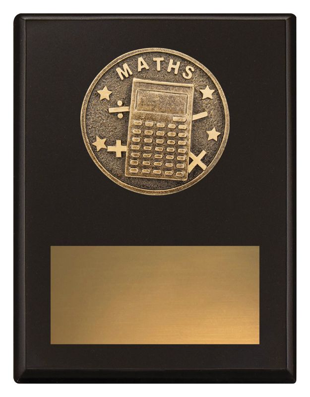 SP608B Challenge Plaque Maths 17.5cm