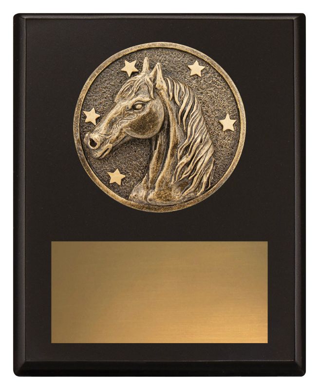 SP635A Challenge Plaque Horse 15cm