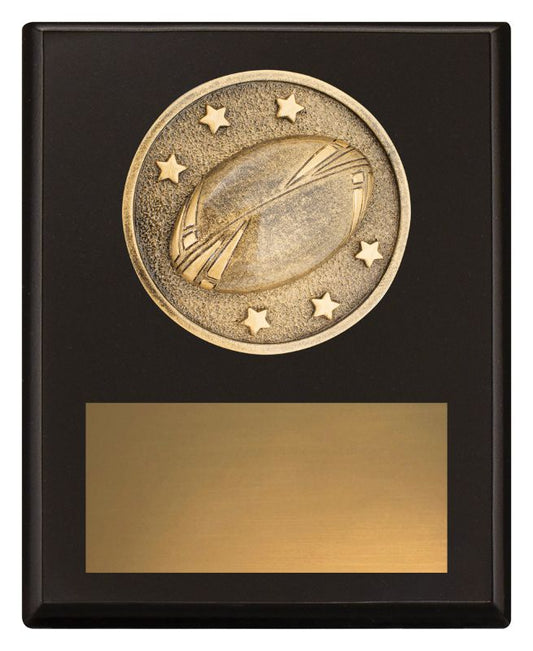 SP639A Challenge Plaque Rugby 15cm