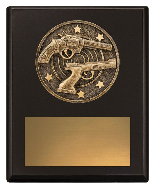 SP653A Challenge Plaque Pistol Shooting 15cm