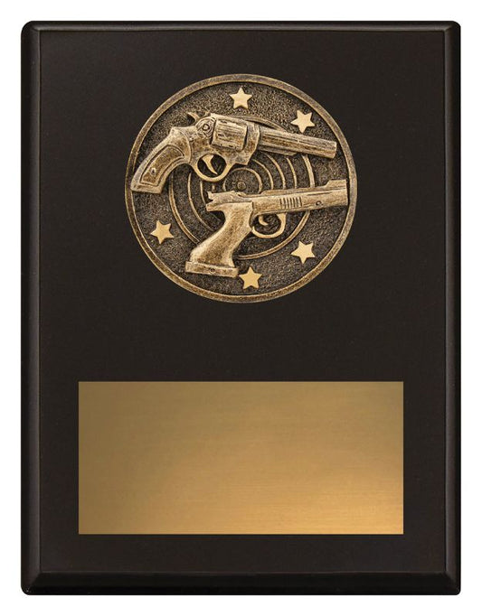 SP653B Challenge Plaque Pistol Shooting 17.5cm