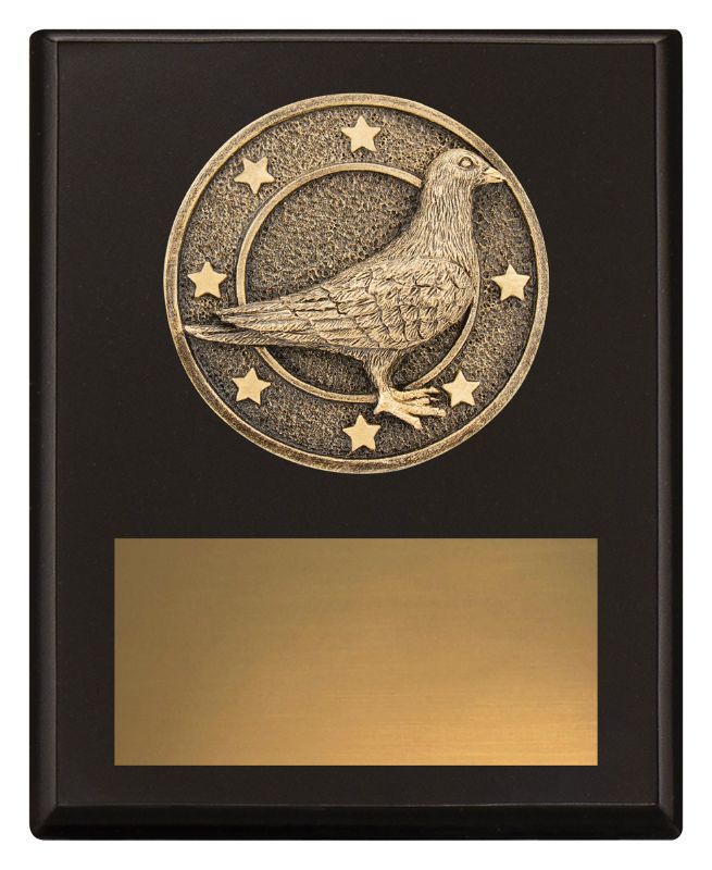 SP655A Challenge Plaque Pigeon 15cm