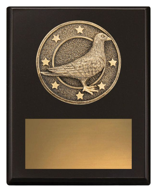 SP655A Challenge Plaque Pigeon 15cm