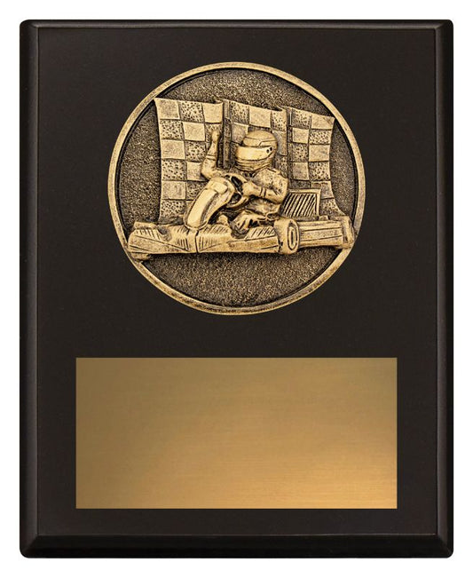 SP665A Challenge Plaque Go Kart 15cm
