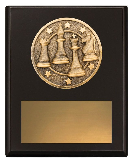 SP678A Challenge Plaque Chess 15cm