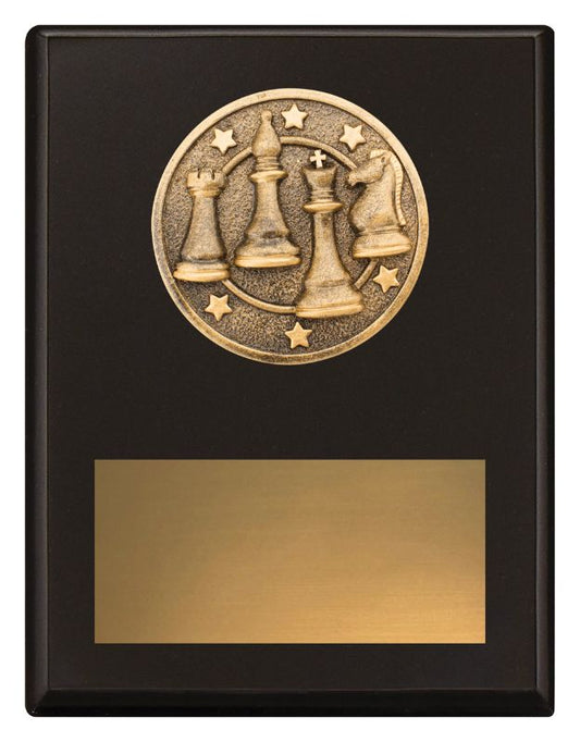 SP678B Challenge Plaque Chess 17.5cm