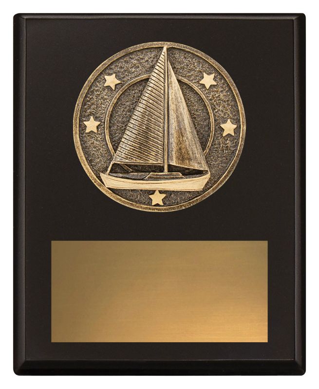 SP696A Challenge Plaque Sailing 15cm