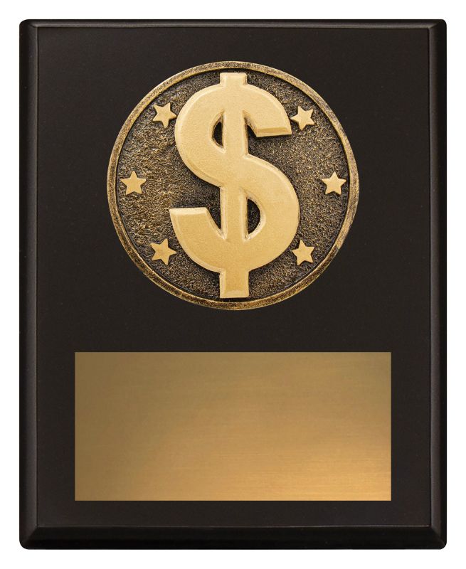 SP698A Challenge Plaque Dollar 15cm