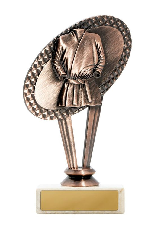 W22-10110 Metal Martial Arts Theme on Base 15cm