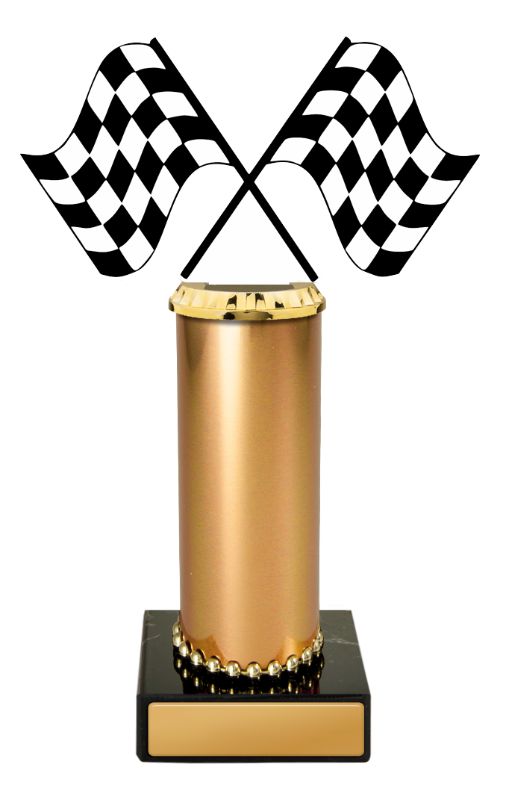 W22-10619 Acrylic Flags on Column 20.5cm
