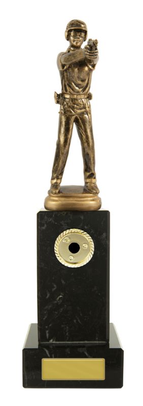 W22-10721 Pistol Shooter F. on Column 27.5cm