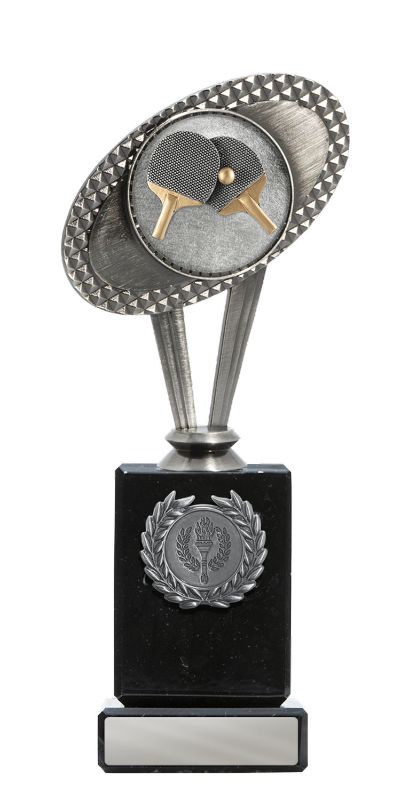 W22-10816 Metal Table Tennis Theme on Column 22.5cm