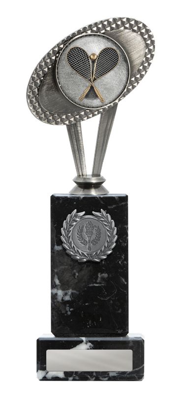 W22-10821 Metal Squash Theme on Column 25cm