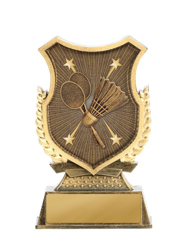 W22-10907 Shield Stand-Badminton 15cm