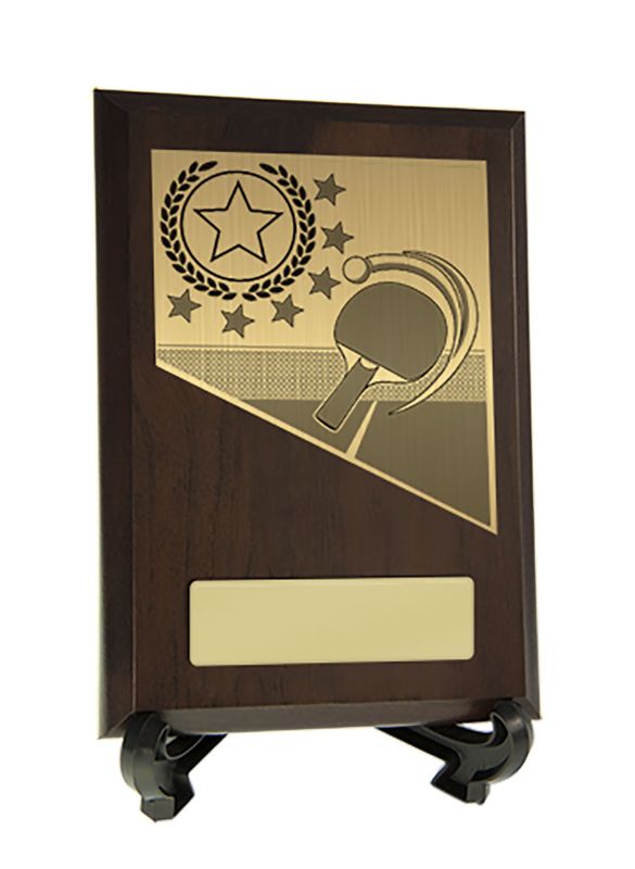 W22-10910 Plaque with Table Tennis Trim 15.5cm