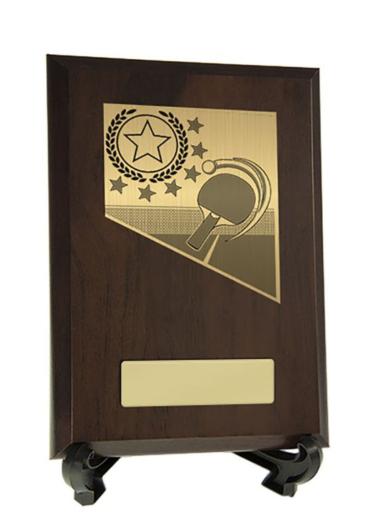 W22-10911 Plaque with Table Tennis Trim 17.5cm