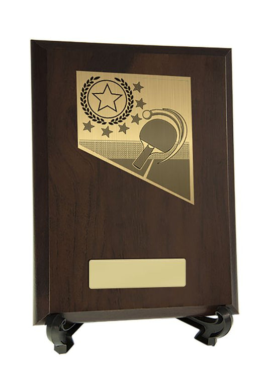 W22-10912 Plaque with Table Tennis Trim 20cm