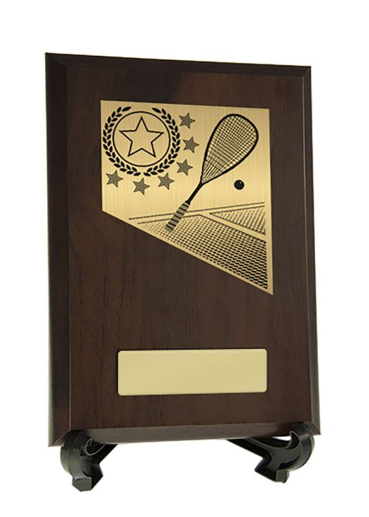 W22-10925 Plaque with Squash Trim 17.5cm