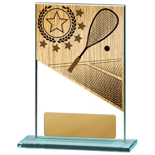 W22-10928 Squash Theme on Glass 15cm