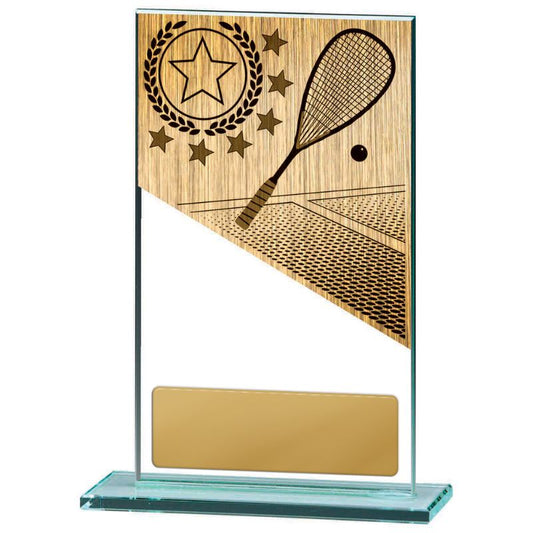 W22-10929 Squash Theme on Glass 17cm