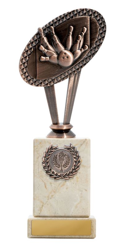 W22-11003 Metal Tenpin Theme on Column 22.5cm