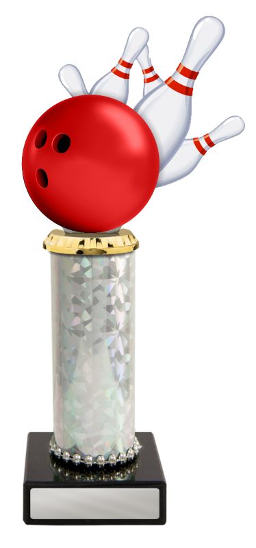 W22-11018 Acrylic Tenpin on Column 24.1cm