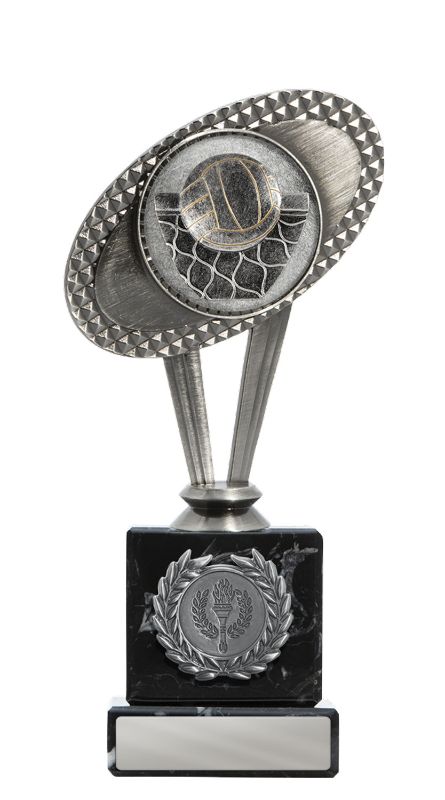 W22-11111 Metal Volleyball Theme on Column 20cm