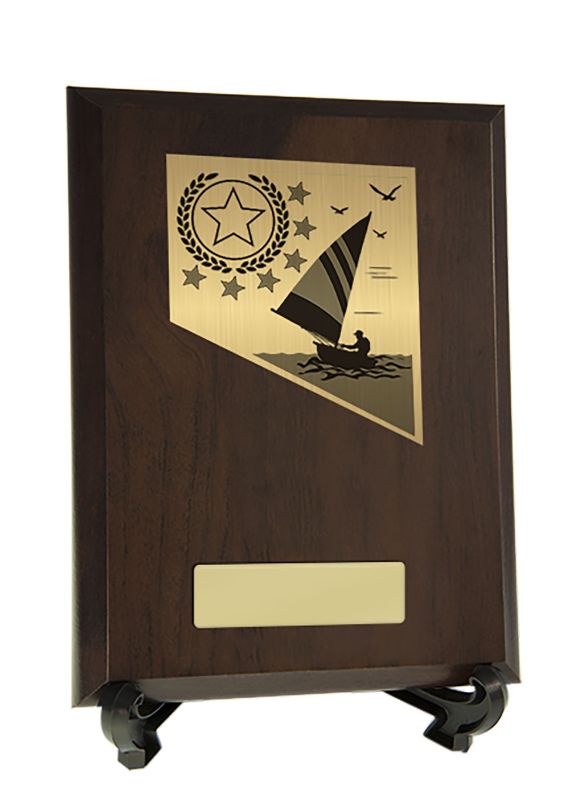 W22-11219 Plaque with Sailing Trim 20cm