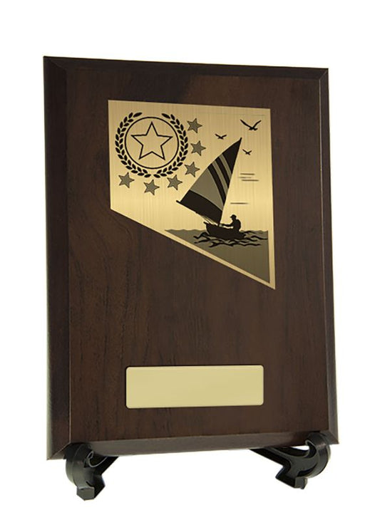 W22-11219 Plaque with Sailing Trim 20cm