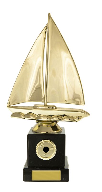 W22-11306 Sailboat on Column 20cm
