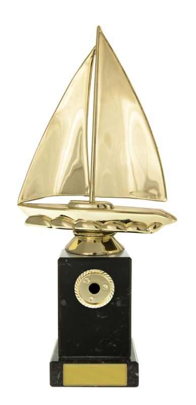W22-11307 Sailboat on Column 22.5cm