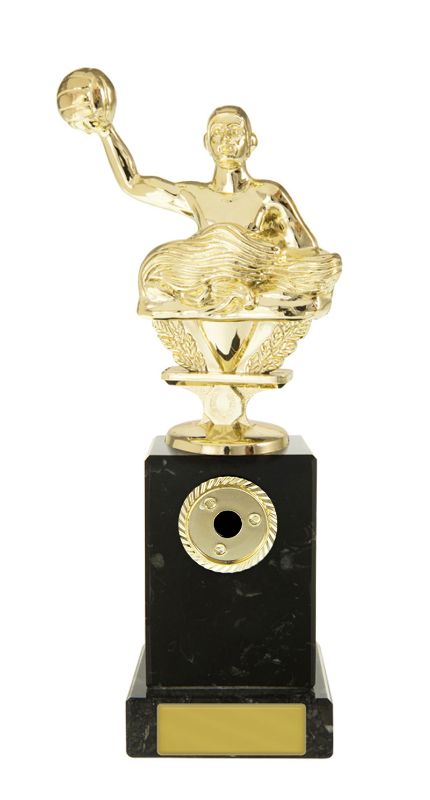 W22-11313 Waterpolo M. on Column 17cm