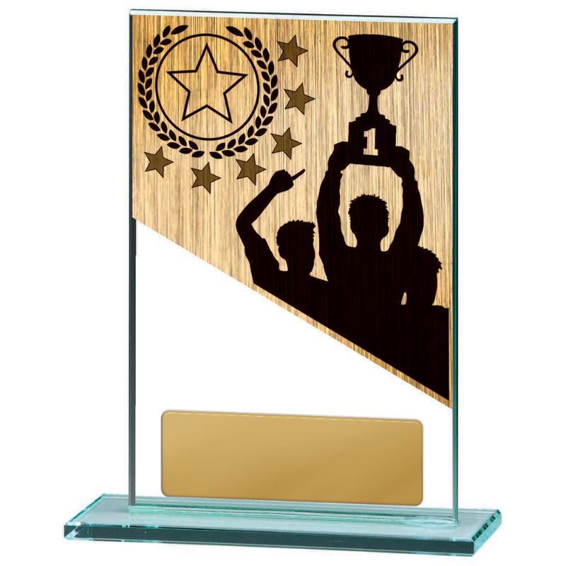 W22-6518 Achievement Theme on Glass 15cm
