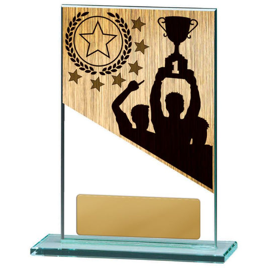W22-6518 Achievement Theme on Glass 15cm
