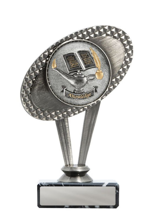 W22-6610 Metal Knowledge Theme on Base 15cm