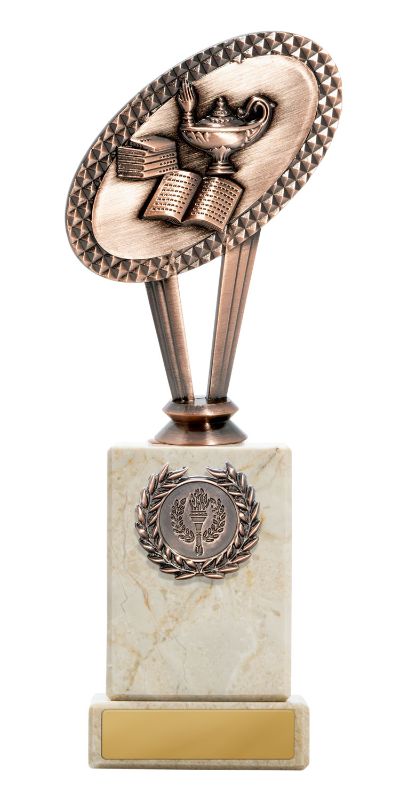 W22-6616 Metal Knowledge Theme on Column 22.5cm