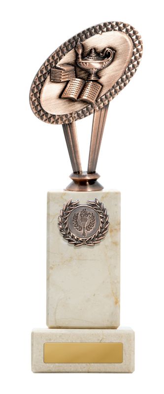 W22-6617 Metal Knowledge Theme on Column 25cm