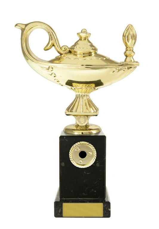 W22-6620 Lamp of Knowledge on Column 20.5cm