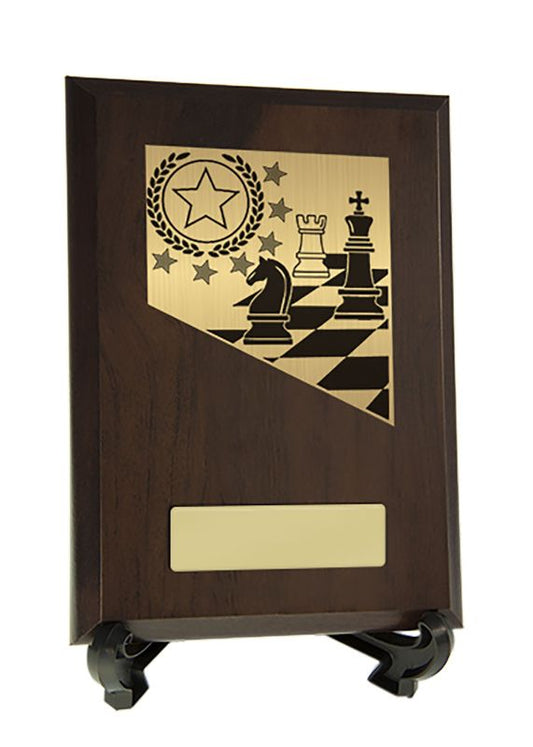 W22-6719 Plaque with Chess Trim 17.5cm