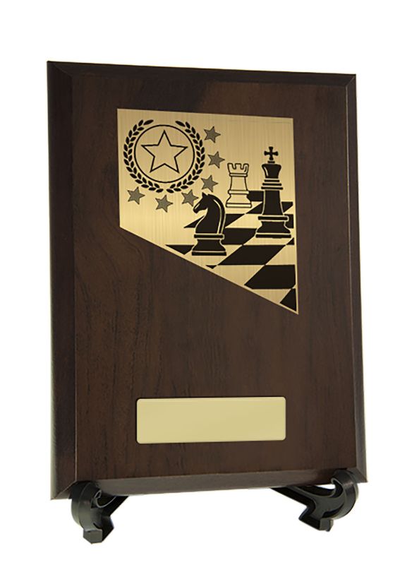 W22-6720 Plaque with Chess Trim 20cm