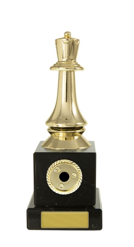 W22-6732 Chess Queen on Column 15cm