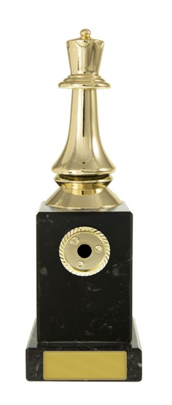 W22-6733 Chess Queen on Column 17.5cm