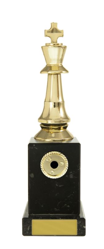 W22-6737 Chess King on Column 18.5cm