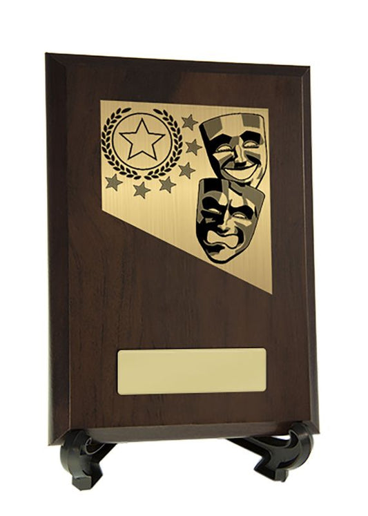 W22-6815 Plaque with Drama Trim 17.5cm