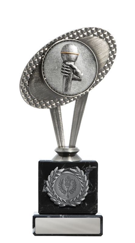 W22-6911 Metal Public Speaking Theme on Column 20cm