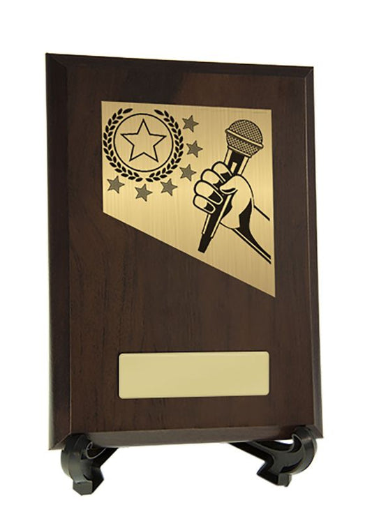 W22-6915 Plaque with Public Speaking Trim 17.5cm