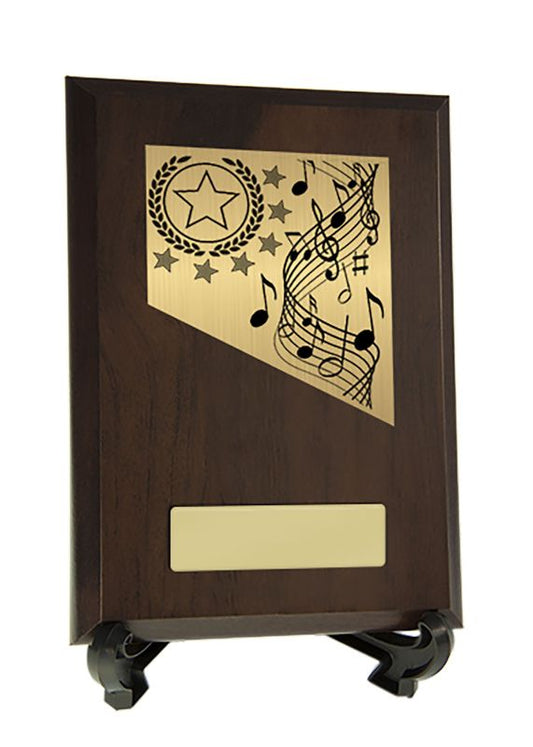 W22-7014 Plaque with Music Trim 17.5cm