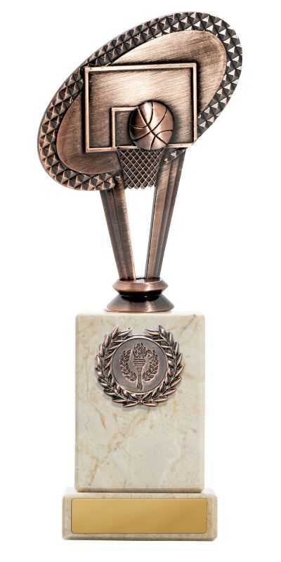 W22-8016 Metal Basketball Theme on Column 22.5cm